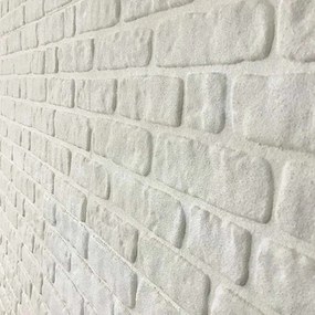 vidaXL Πάνελ Τοίχου 3D 10 τεμ. Σχέδιο Τούβλα Λευκό EPS