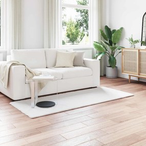 vidaXL Αντιολισθητικό ψεύτικο χαλί από κουνελιού Olite Λευκό