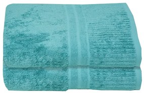 Πετσέτες Modal (Σετ 3τμχ) 5 Aqua Blue Anna Riska Towels Set 70x140cm Cotton-Physical Fiber