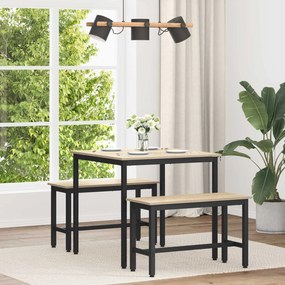 vidaXL Τραπεζαρίες 80 x 80 x 75 cm Επεξεργασμένο Ξύλο Sonoma Δρυς