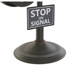 Bordklokke DKD Home Decor Μαύρο Vintage Φανάρι