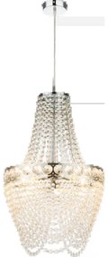 Πολυέλαιος Κρεμαστό Φωτιστικό 3xE27 Χρώμιο Ακρυλικοί Κρύσταλλοι Stromboli 46-16011 Globo Lighting 46-16011