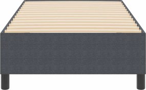 vidaXL Κρεβάτι πλατφόρμα Σκούρο Γκρι 80 x 200 cm Υφασμάτινο Κορντουρά
