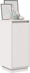 vidaXL Ντουλάπι Λευκό 31,5 x 34 x 75 εκ. από Μασίφ Ξύλο Πεύκου