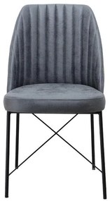 Καρέκλα Τραπεζαρίας Colette Fylliana Γκρί 48x47x83εκ. 2αδα 48x47x83 εκ.