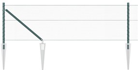 vidaXL Φράχτης Hexagon  Πράσινος 0.8x25 μ Ατσάλι