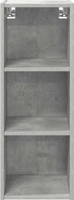 vidaXL Κρεμαστό ντουλάπι Σκυρόδεμα Γκρι 30 x 29,5 x 80 εκ.