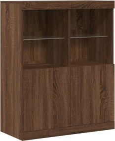 vidaXL Μπουφές Καφέ Δρυς 81x37x100 εκ. από Επεξεργασμένο Ξύλο