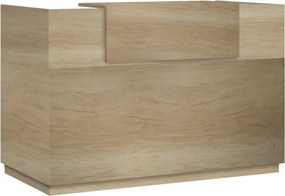 Γραφείο reception Lotus pakoworld σε χρώμα φυσικό 140x70x110εκ