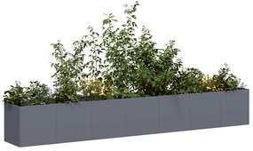 vidaXL Ζαρντινιέρα Ανθρακί 280x40x40 εκ. από Χάλυβα Ψυχρής Έλασης
