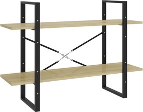 vidaXL Βιβλιοθήκη με 2 Ράφια Sonoma Δρυς 100 x 30 x 70 εκ. Επεξ. Ξύλο