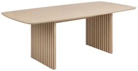 Τραπέζι Oakland 1025, Δρυς, 75x105x220cm, 76 kg, Φυσικό ξύλο καπλαμά, Ινοσανίδες μέσης πυκνότητας, Ινοσανίδες μέσης πυκνότητας, Φυσικό ξύλο καπλαμά