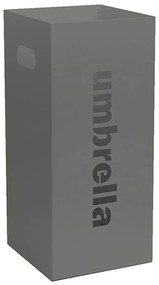 Ομπρελοθήκη Τετράγωνη 24-163 22x22x50cm Matte Grey Pam&Co Stainless Steel
