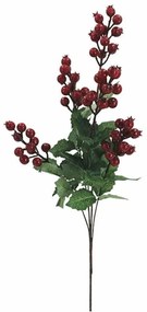 Λουλούδι - Κλαδί Γκι 99-00-18016 70cm Red-Green Marhome