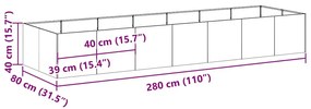 ΖΑΡΝΤΙΝΙΕΡΑ 280X80X40 ΕΚ. ΑΠΟ ΑΝΟΞΕΙΔΩΤΟ ΑΤΣΑΛΙ 860763