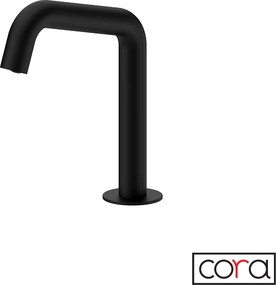 Cora 6411 Black Matt - Ηλεκτρονική μπαταρία παγκου μονής ροής