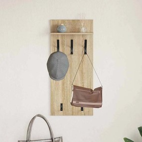 vidaXL Τοίχου Κρεμάστρα Δρύς Sonoma 40 x 10 x 90 εκ.