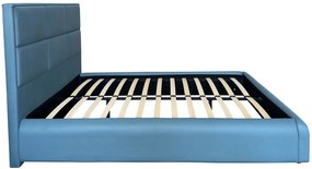 Επενδυμένο κρεβάτι Karen-Petrol