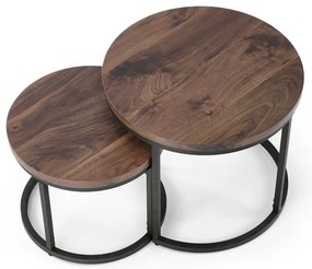 Ora Σετ Τραπεζάκια Σαλονιού Λευκό Μάρμαρο 53x53x45