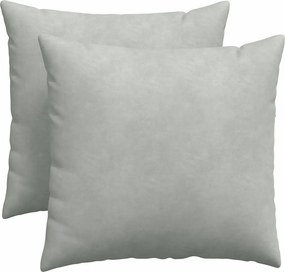vidaXL Μαξιλάρι Καναπέ 2 pcs Ανοιχτό γκρι 50 x 50 cm