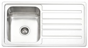 Eco Sink Νεροχύτης Ένθετος Ανοξείδωτος Μ86xΠ50cm Inox