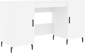 vidaXL Γραφείο Λευκό 140 x 50 x 75 εκ. από Επεξεργασμένο Ξύλο