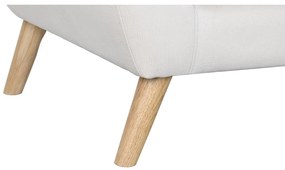 Καναπές DKD Home Decor Φυσικό πολυεστέρας ξύλο καουτσούκ Κρεμ (172 x 82 x 82 cm)