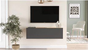 Stewehome Έπιπλο τηλεόρασης με ντουλάπι από πεύκο 100x32x29 cm