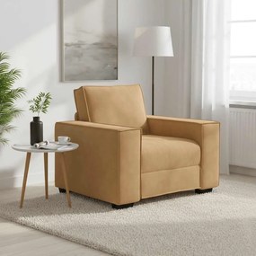 vidaXL Πολυθρόνα Καφέ Βελούδινη 100 x 78 x 84 εκ.
