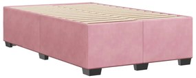 vidaXL Πλαίσιο Κρεβατιού Ροζ 120 x 200 εκ. Βελούδινο