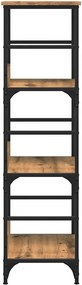vidaXL Βιβλιοθήκη Artisan Δρυς 50x33x117,5 εκ. Επεξεργασμένο Ξύλο