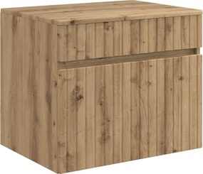 vidaXL Σετ Επίπλων Μπάνιου Artisan Δρυς Επεξεργασμένο Ξύλο