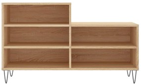 vidaXL Παπουτσοθήκη Sonoma Δρυς 102x36x60 εκ. από Επεξεργασμένο Ξύλο