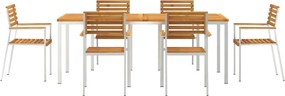 vidaXL Σέτ φαγητού για κήπο 7 pcs