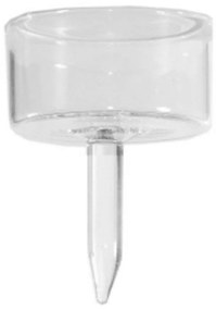 Κηροπήγιο Γυάλινο 2600-3 18x13x8cm Clear Supergreens Glass