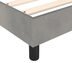 ΚΡΕΒΑΤΙ BOXSPRING ΜΕ ΣΤΡΩΜΑ ΑΝΟΙΧΤΟ ΓΚΡΙ 140X190 ΕΚ. ΒΕΛΟΥΔΙΝΟ 3144675