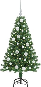 vidaXL Τεχνητό Χριστουγεννιάτικο Δέντρο με 150 LED Πράσινο 120 cm