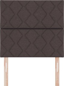 vidaXL Κεφαλάρι Σκούρο Καφέ 100 cm ύφασμα