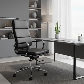 Καρέκλα γραφείου διευθυντή Tokyo μαύρο pu 55.5x52x108εκ 55.5x52x108 εκ.