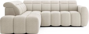 Γωνιακός καναπές Chicago-Beige-Αριστερή - 258.00Χ208.00Χ107.00cm