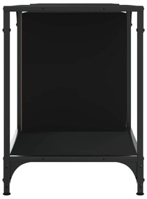 vidaXL Έπιπλο Τηλεόρασης Μαύρο 153x37x50 εκ. Επεξεργασμένο Ξύλο