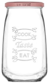 Βάζο Αποθήκευσης Tasty LVTAS105105Z 1050ml Clear-Bronze Lav Γυαλί