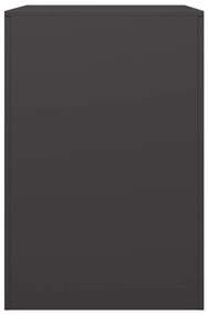 vidaXL Ράφι Καυσόξυλων Μαύρο 60x40x60 εκ. Ατσάλινο