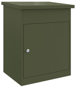 vidaXL Θυρίδα Πακέτων Λαδί 44 x 35 x 59 εκατοστά Ατσάλι