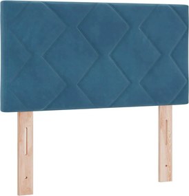 vidaXL Κεφαλάρι Σκούρο Μπλε 80 cm Βελούδο