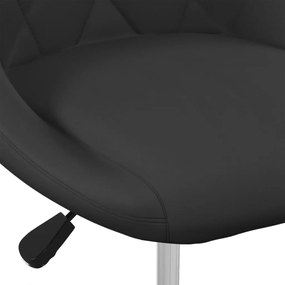 vidaXL Καρέκλες Τραπεζαρίας Περιστρεφόμενες 6 τεμ. Μαύρες Βελούδινες
