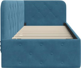 vidaXL Κρεβάτι Γωνίας Μπλε 80 x 200 cm Βελούδο