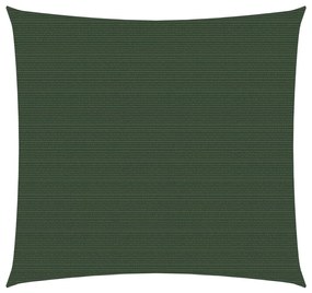 vidaXL Πανί Σκίασης Σκούρο Πράσινο 5 x 5 μ. από HDPE 160 γρ./μ²