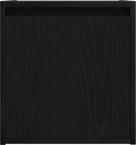 vidaXL Επίτοιχο κομοδίνο μαύρο 38x34x40 cm