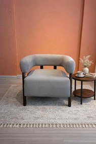 Stewehome Κλασικός πολυθρόνα με πόδια από ξύλο 68x60x65 cm